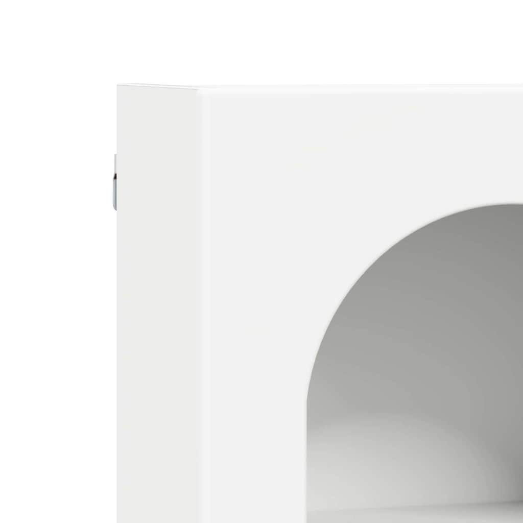 vidaXL Szafka wisząca Biały 59 x 20 x 71,5 cm Materiał drewnopochodny