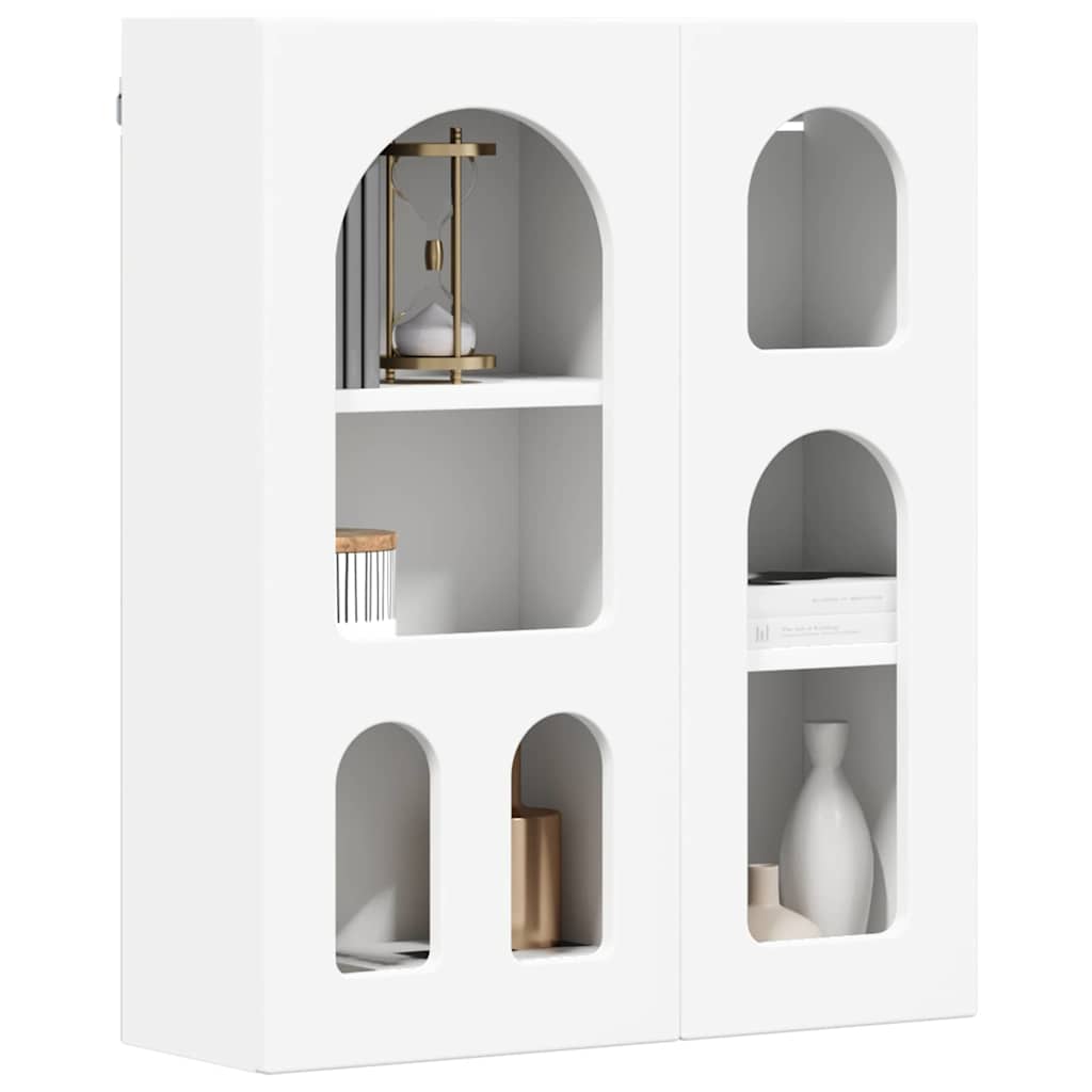 vidaXL Szafka wisząca Biały 59 x 20 x 71,5 cm Materiał drewnopochodny