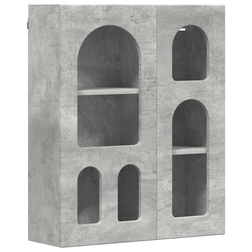 vidaXL Szafka wisząca z półką Betonowy szary 59 x 20 x 71,5 cm