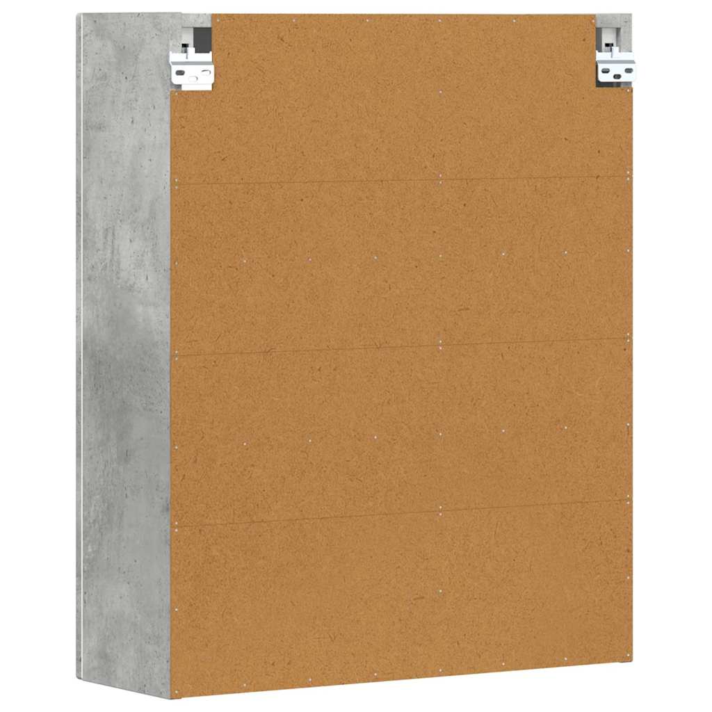 vidaXL Szafka wisząca z półką Betonowy szary 59 x 20 x 71,5 cm