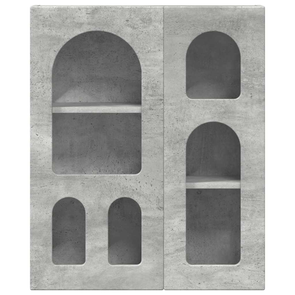 vidaXL Szafka wisząca z półką Betonowy szary 59 x 20 x 71,5 cm
