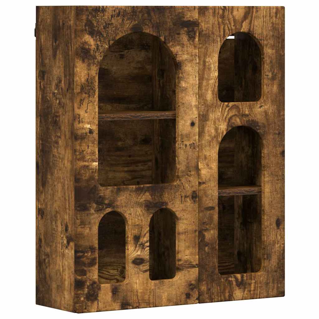 vidaXL Szafka wisząca z półką Dąb wędzony 59 x 20 x 71,5 cm