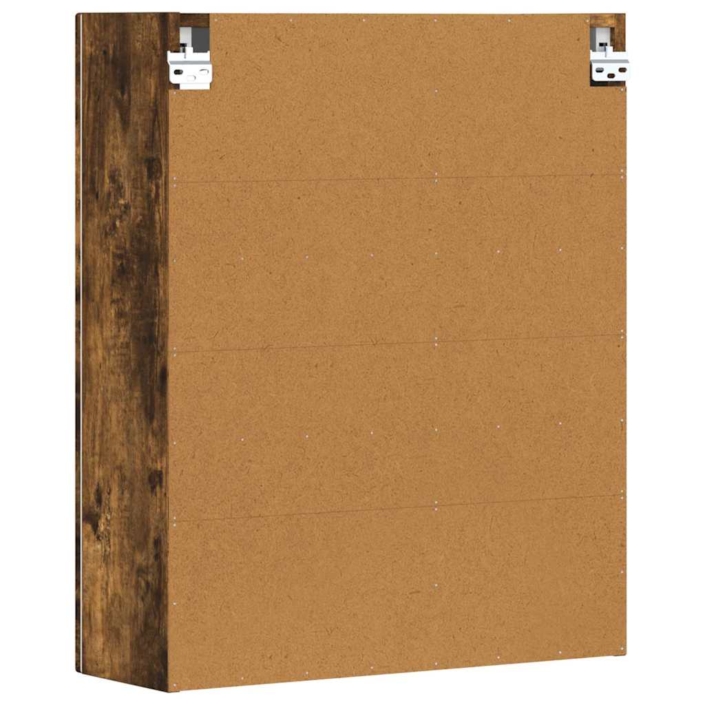 vidaXL Szafka wisząca z półką Dąb wędzony 59 x 20 x 71,5 cm