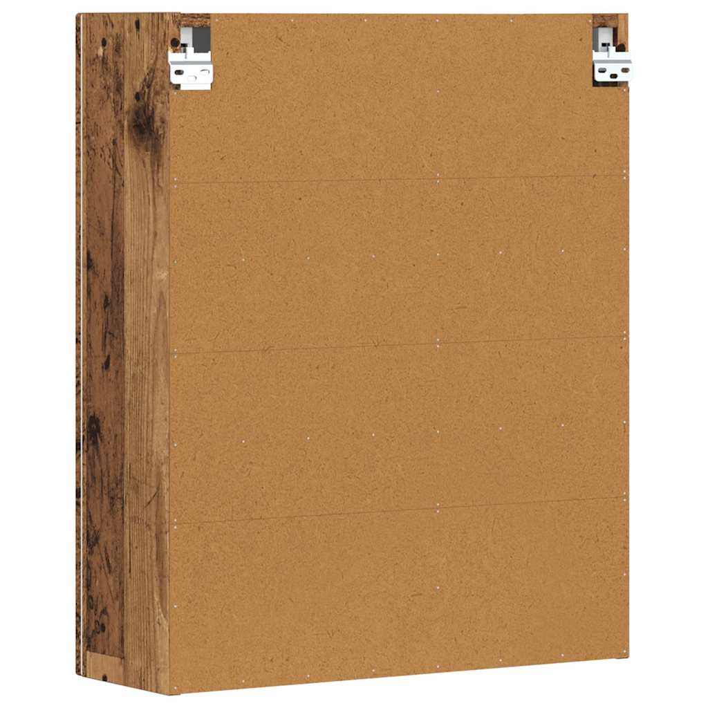 vidaXL Szafka wisząca z półką Stare drewno 59 x 20 x 71,5 cm