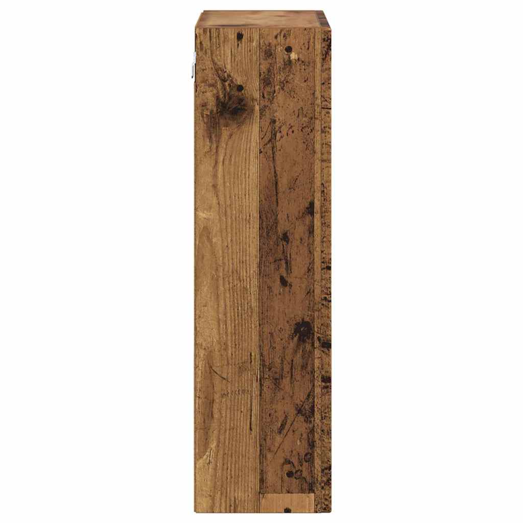 vidaXL Szafka wisząca z półką Stare drewno 59 x 20 x 71,5 cm