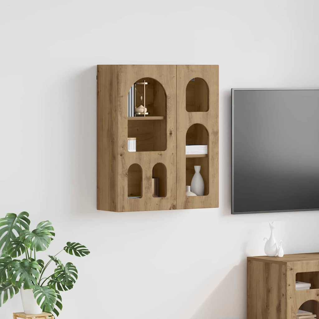 vidaXL Szafka wisząca z półką ELST Dąb artisan 59 x 20 x 71,5 cm
