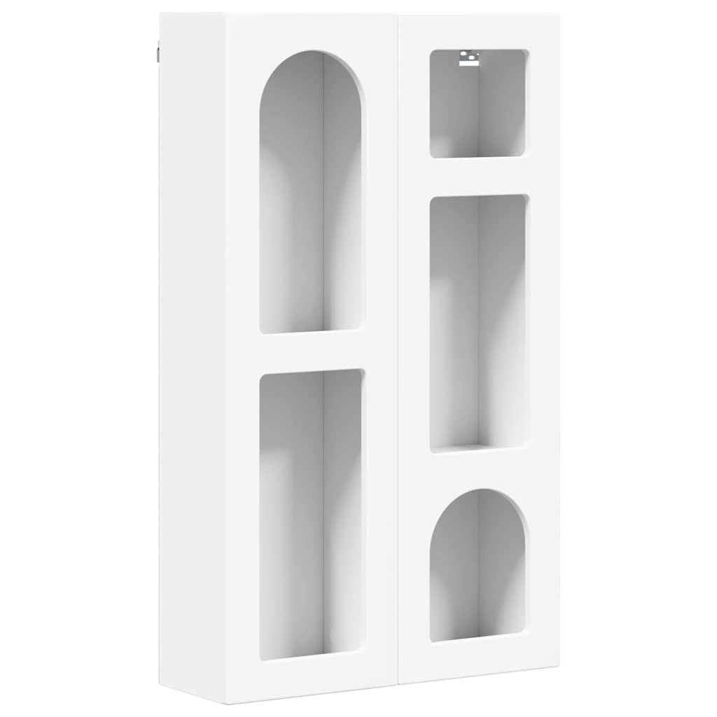 vidaXL Szafka wisząca Biały 59 x 20 x 100 cm Materiał drewnopochodny