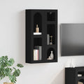 vidaXL Szafka wisząca Czarny 59 x 20 x 100 cm Materiał drewnopochodny