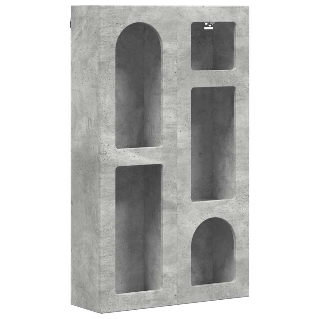 vidaXL Szafka wisząca z półką Betonowy szary 59 x 20 x 100 cm