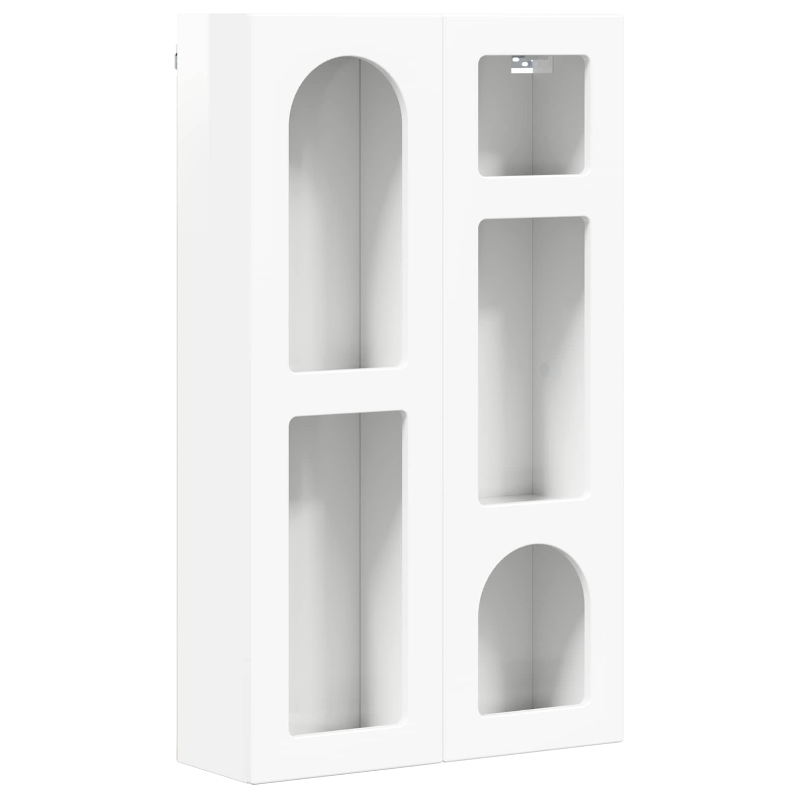 vidaXL Szafka wisząca ELST Biały wysoki połysk 59 x 20 x 100 cm