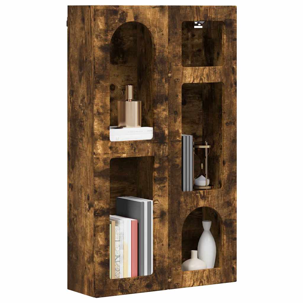 vidaXL Szafka wisząca z półką Dąb wędzony 59 x 20 x 100 cm