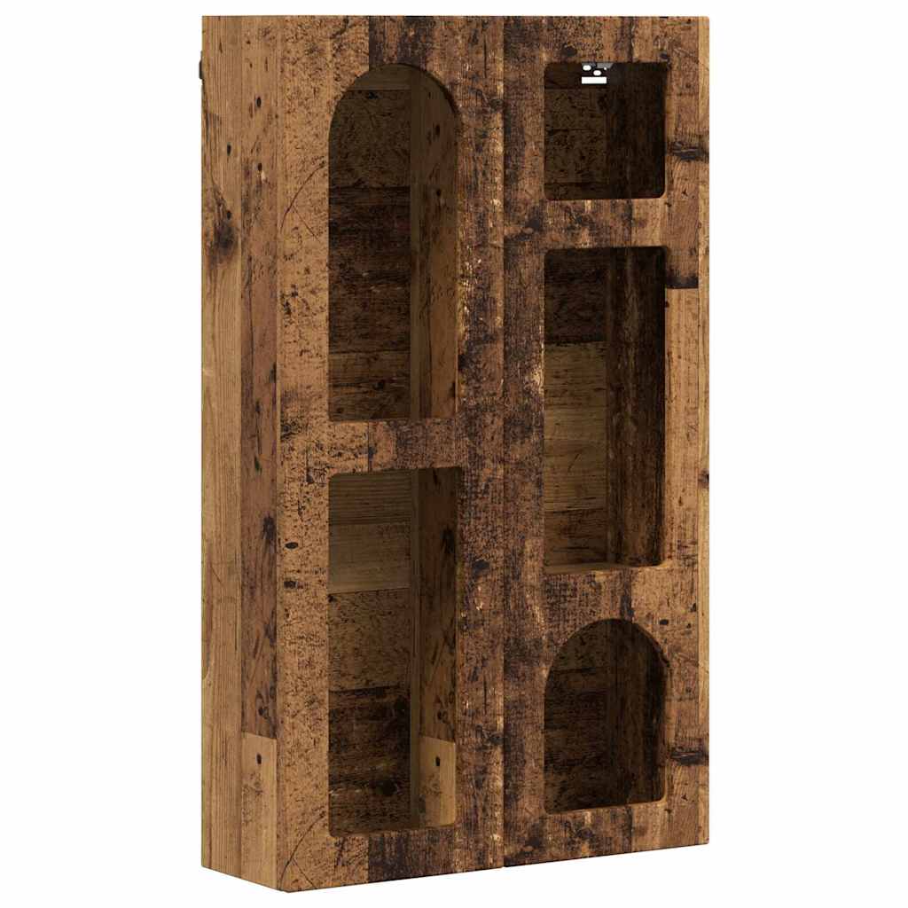 vidaXL Szafka wisząca z półką Stare drewno 59 x 20 x 100 cm