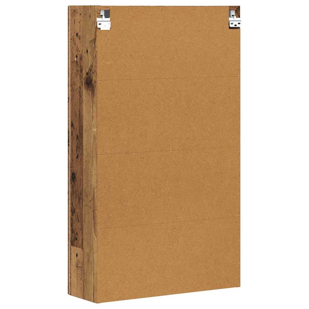 vidaXL Szafka wisząca z półką Stare drewno 59 x 20 x 100 cm