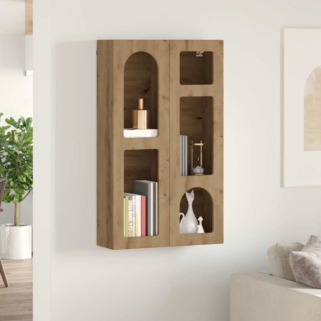 vidaXL Szafka wisząca z półką ELST Dąb artisan 59 x 20 x 100 cm