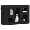 vidaXL Szafka wisząca ELST Czarny 60 x 20 x 40 cm Drewno inżynieryjne