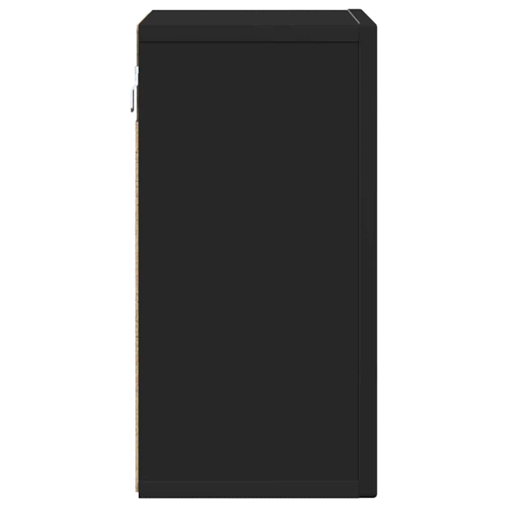 vidaXL Szafka wisząca Czarny 60 x 20 x 40 cm Materiał drewnopochodny