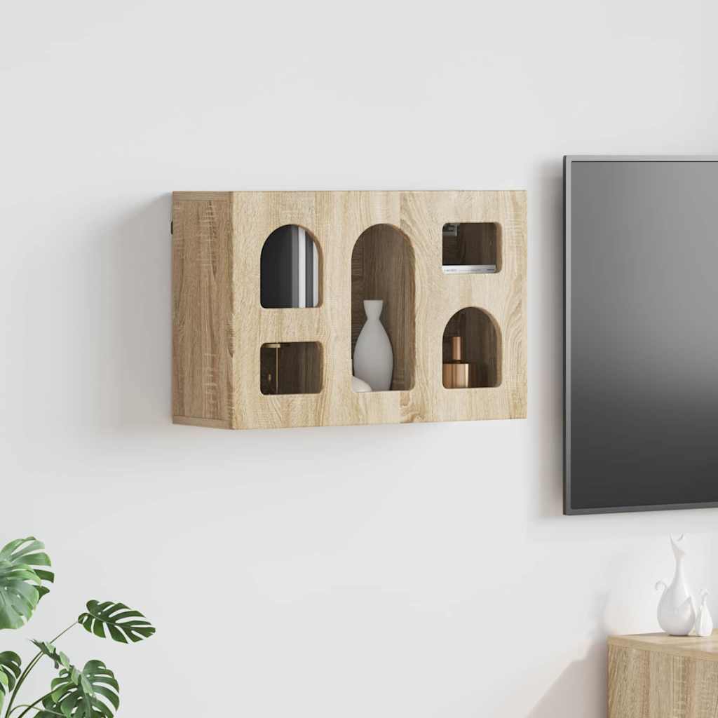 vidaXL Szafka wisząca z półką ELST dąb Sonoma 60 x 20 x 40 cm