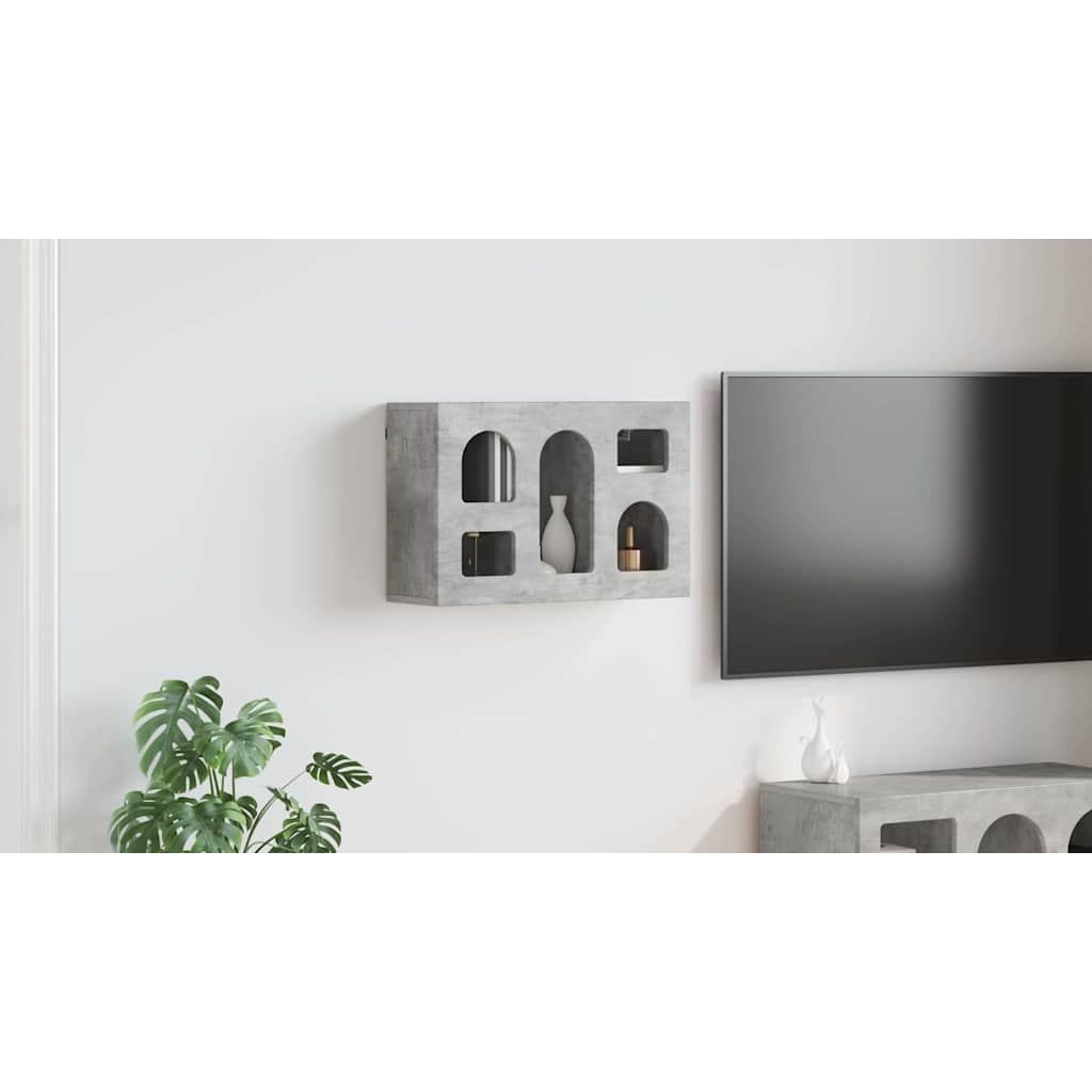 vidaXL Szafka wisząca z półką Betonowy szary 60 x 20 x 40 cm