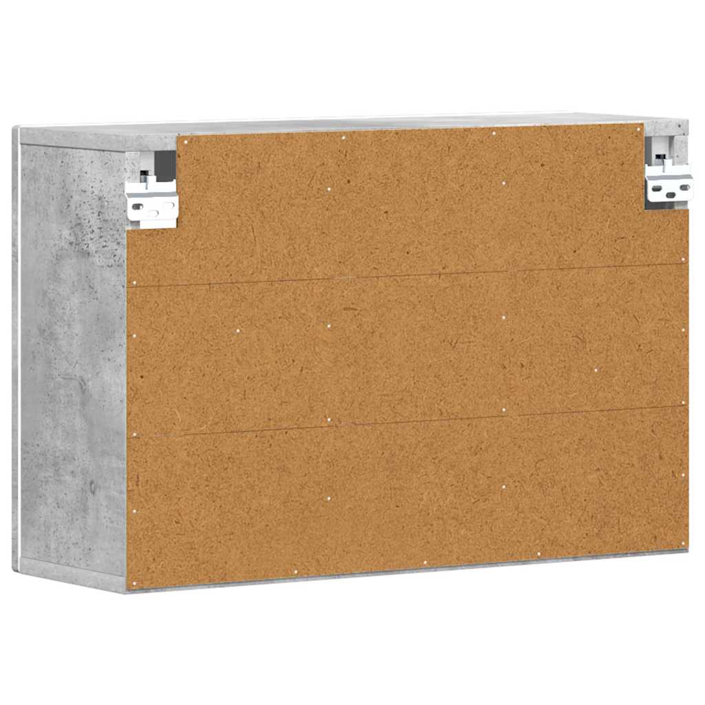 vidaXL Szafka wisząca z półką Betonowy szary 60 x 20 x 40 cm