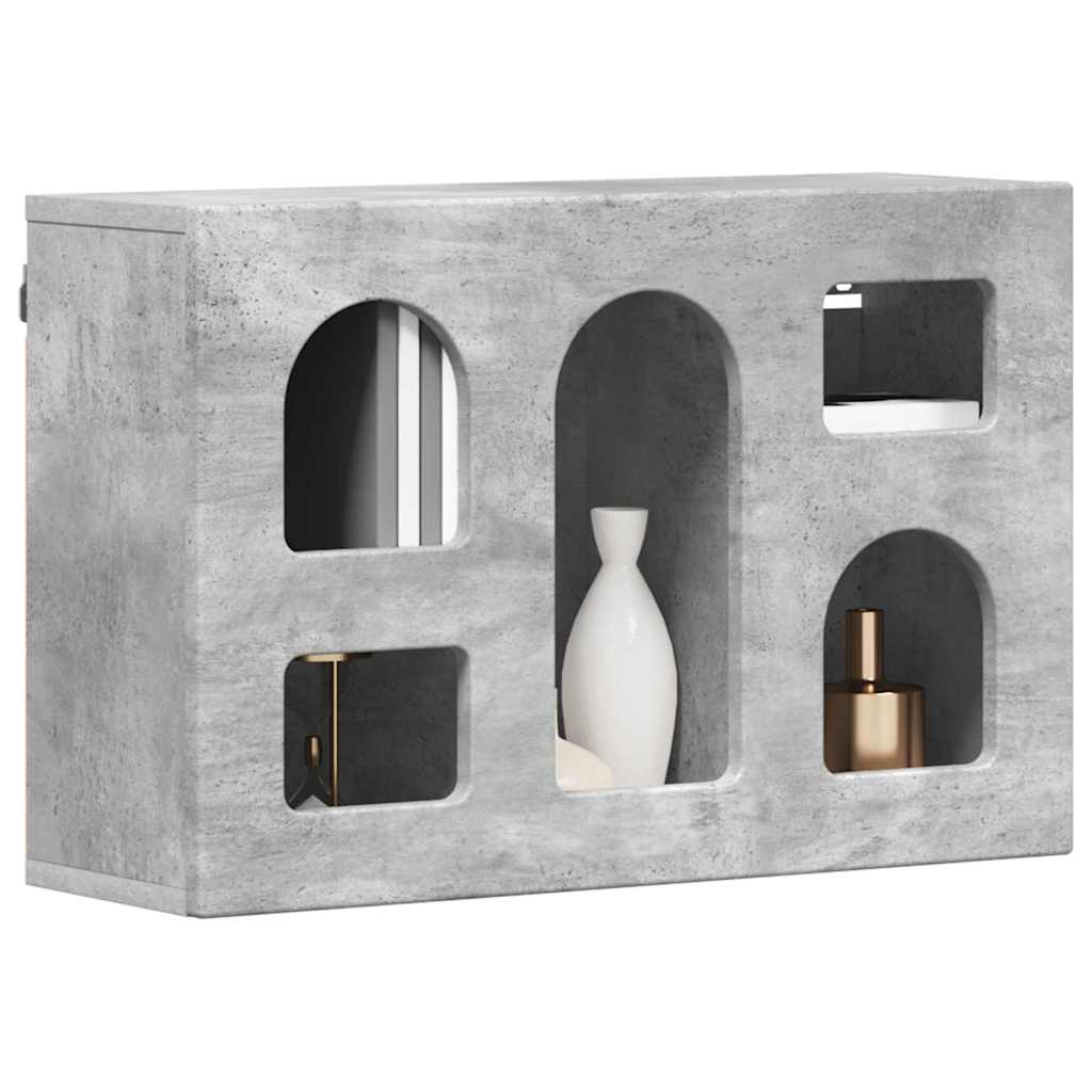 vidaXL Szafka wisząca z półką Betonowy szary 60 x 20 x 40 cm