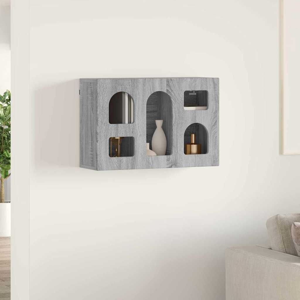 vidaXL Szafka wisząca z półką Szary Sonoma 60 x 20 x 40 cm