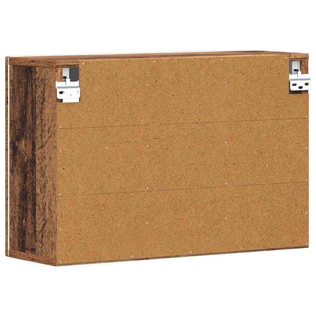 vidaXL Szafka wisząca z półką Stare drewno 60 x 20 x 40 cm