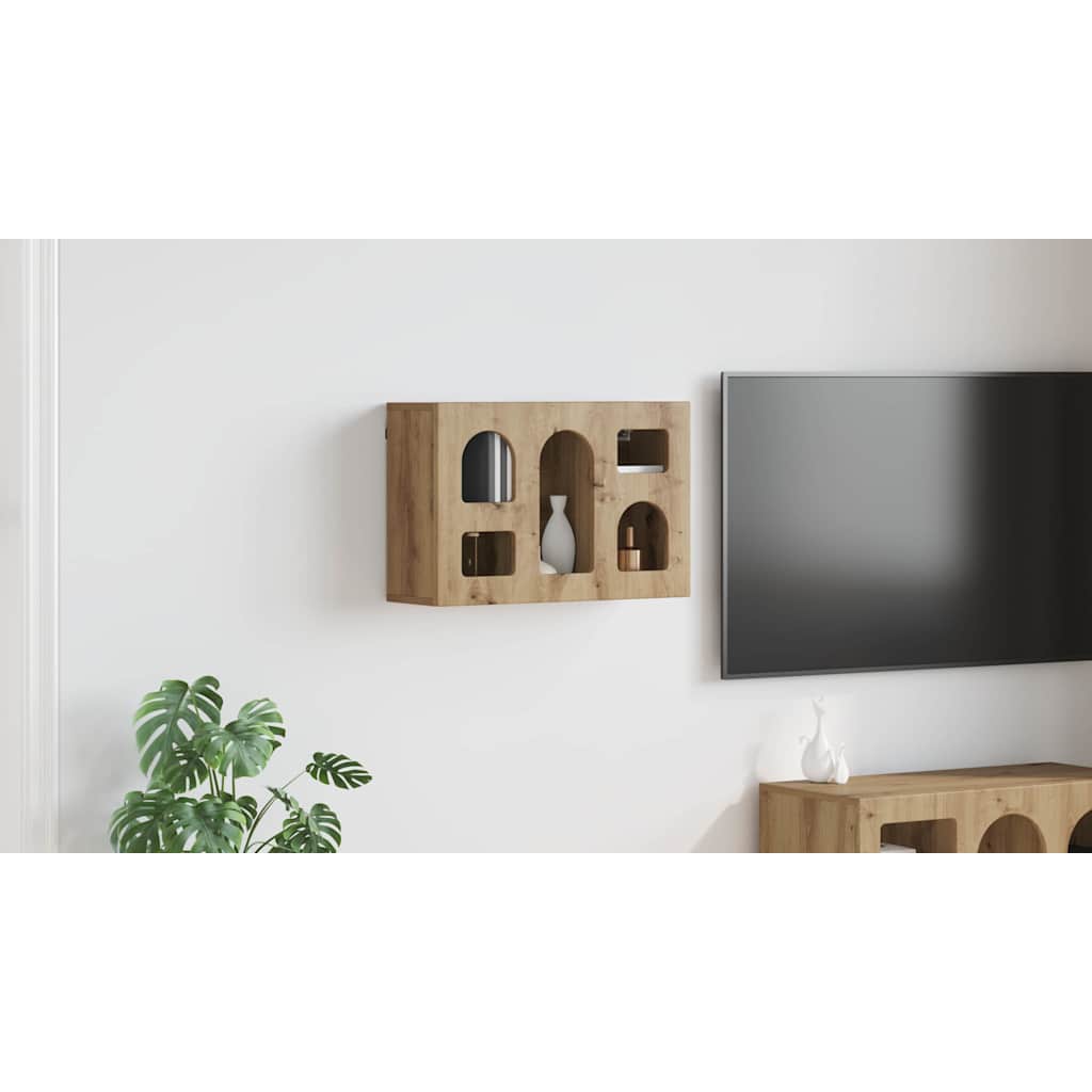 vidaXL Szafka wisząca z półką Dąb rzemieślniczy 60 x 20 x 40 cm