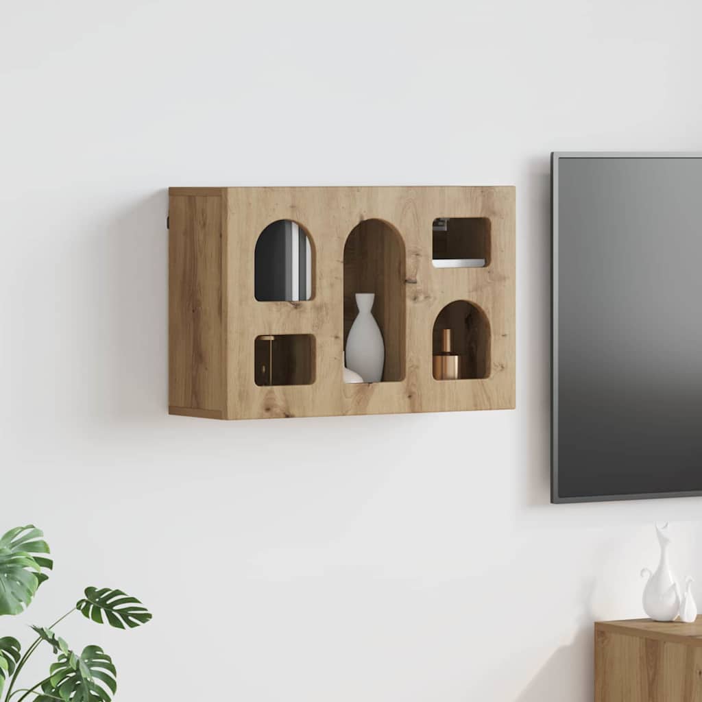 vidaXL Szafka wisząca z półką Dąb rzemieślniczy 60 x 20 x 40 cm