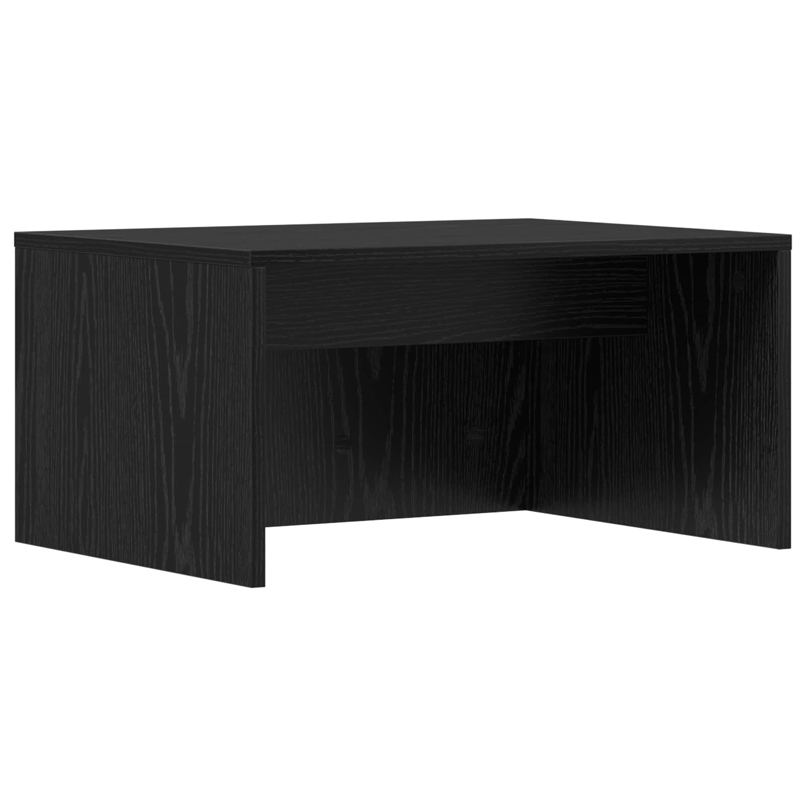 vidaXL Biurko montowane na ścianie Czarny Dąb 60 x 45 x 30 cm