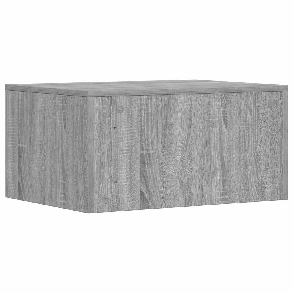 vidaXL Biurko montowane na ścianie Szary Sonoma 60 x 45 x 30 cm