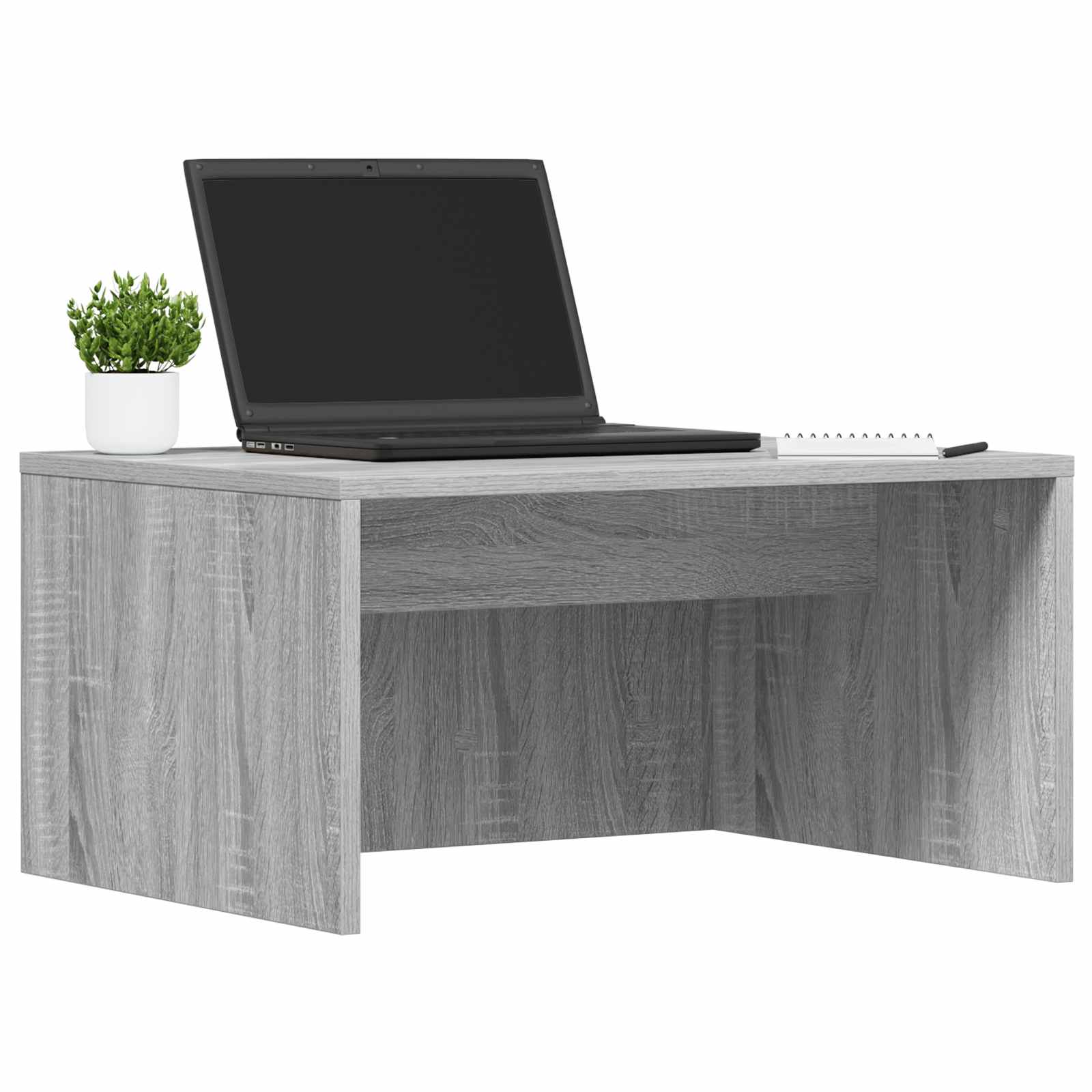 vidaXL Biurko montowane na ścianie Szary Sonoma 60 x 45 x 30 cm