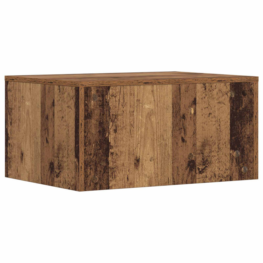 vidaXL Biurko montowane na ścianie Stare drewno 60 x 45 x 30 cm