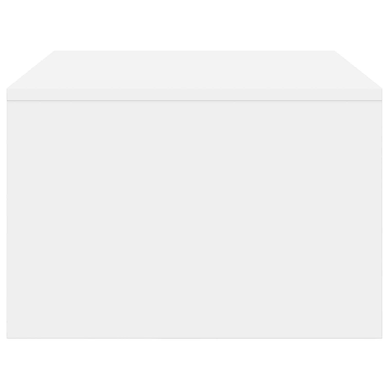 vidaXL Biurko montowane na ścianie Biały 80 x 45 x 30 cm