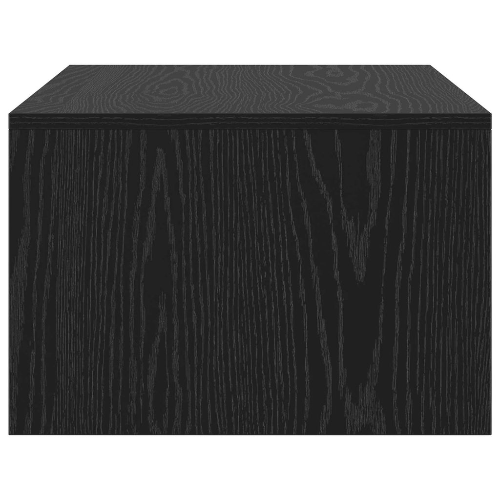vidaXL Biurko montowane na ścianie Czarny Dąb 80 x 45 x 30 cm