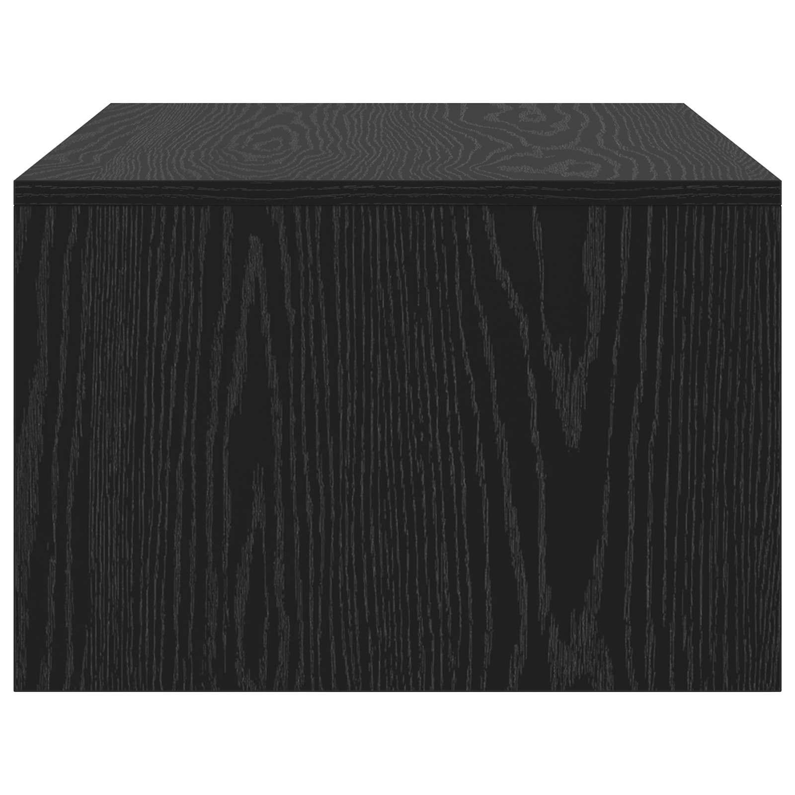 vidaXL Biurko montowane na ścianie Czarny Dąb 80 x 45 x 30 cm