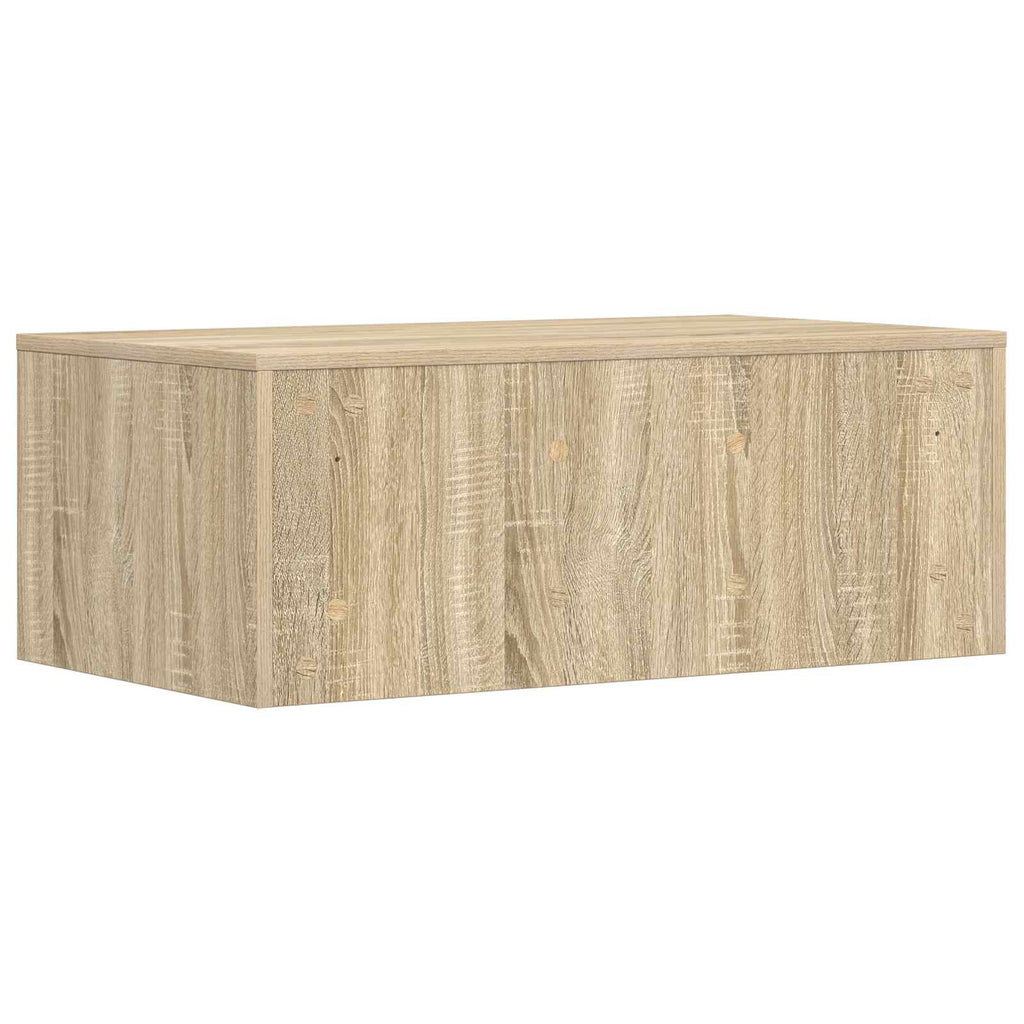 vidaXL Biurko montowane na ścianie Dąb Sonoma 80 x 45 x 30 cm