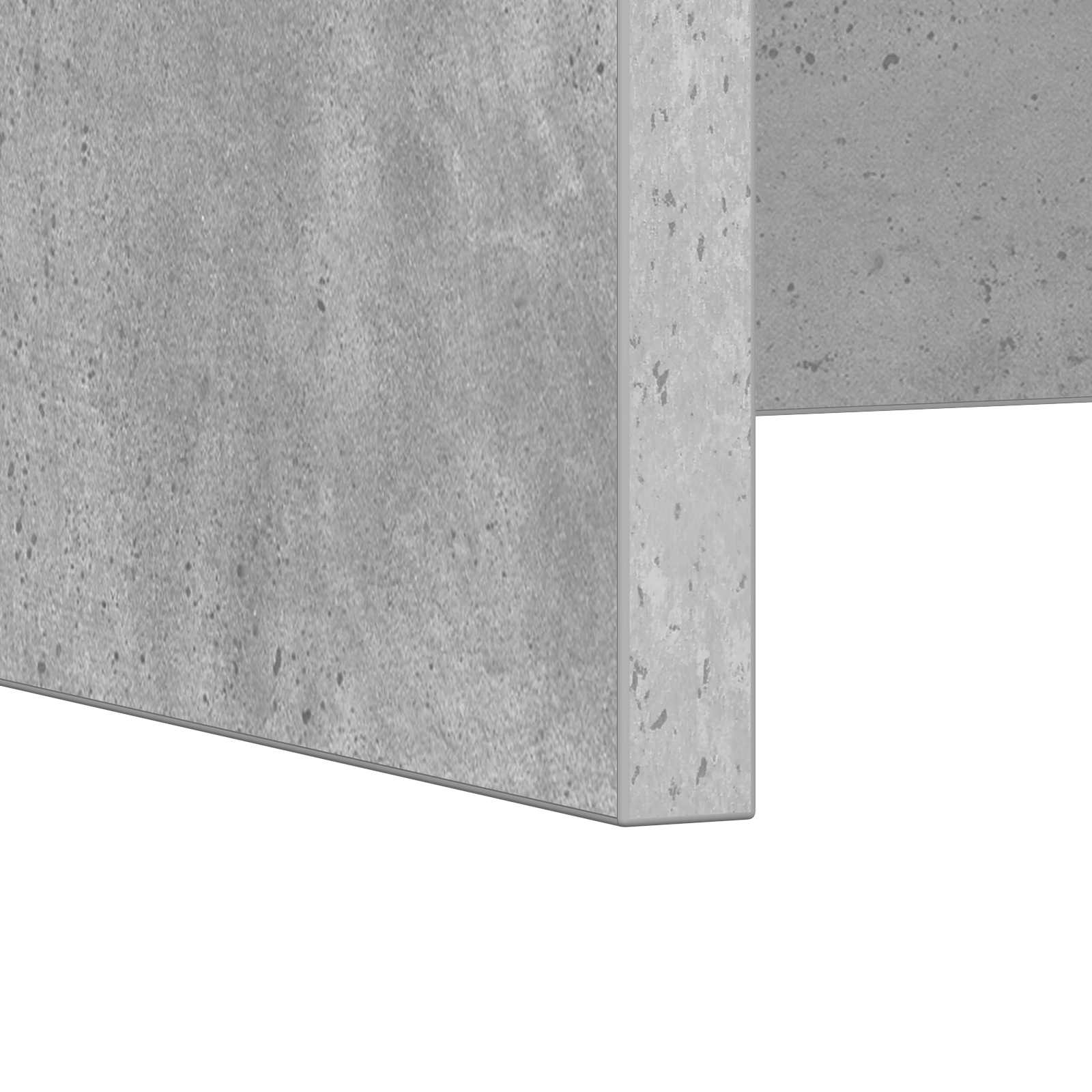 vidaXL Biurko montowane na ścianie Betonowy szary 80 x 45 x 30 cm