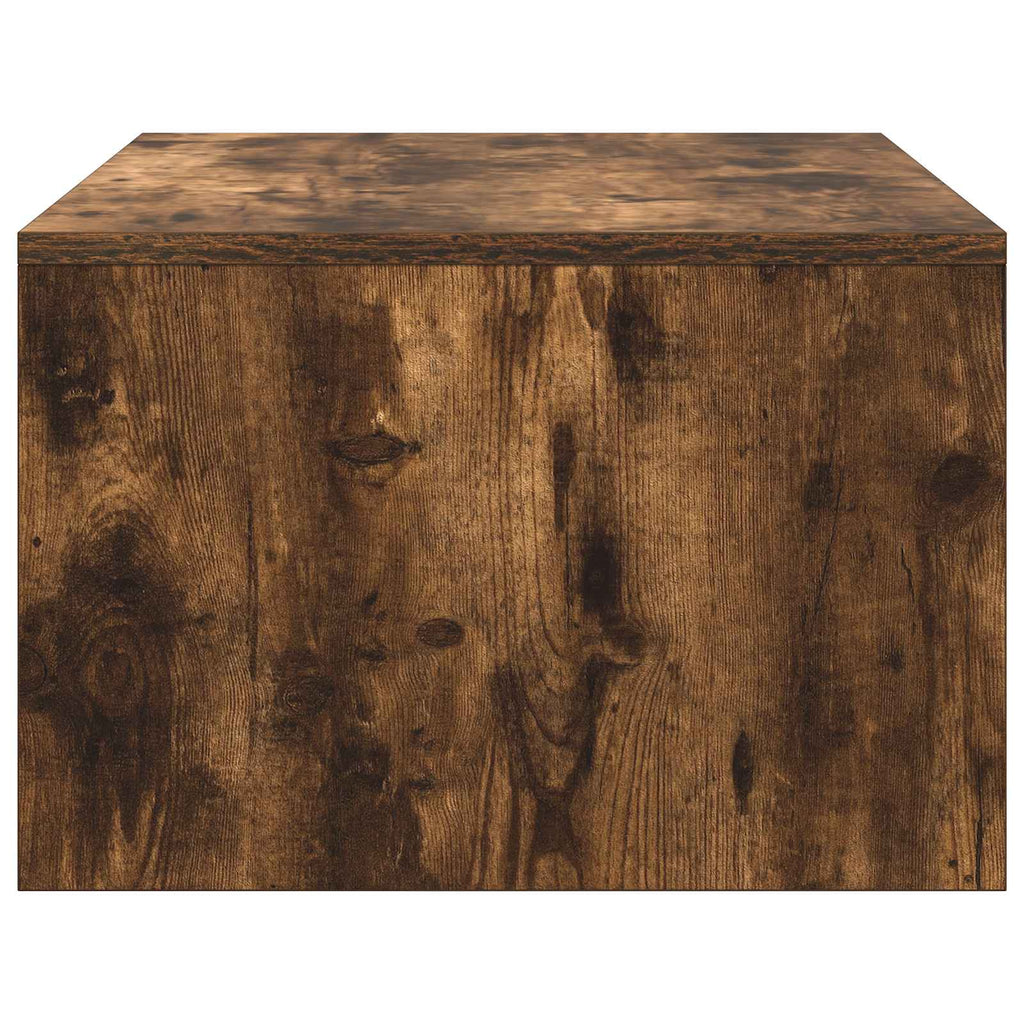 vidaXL Biurko montowane na ścianie Dąb wędzony 80 x 45 x 30 cm