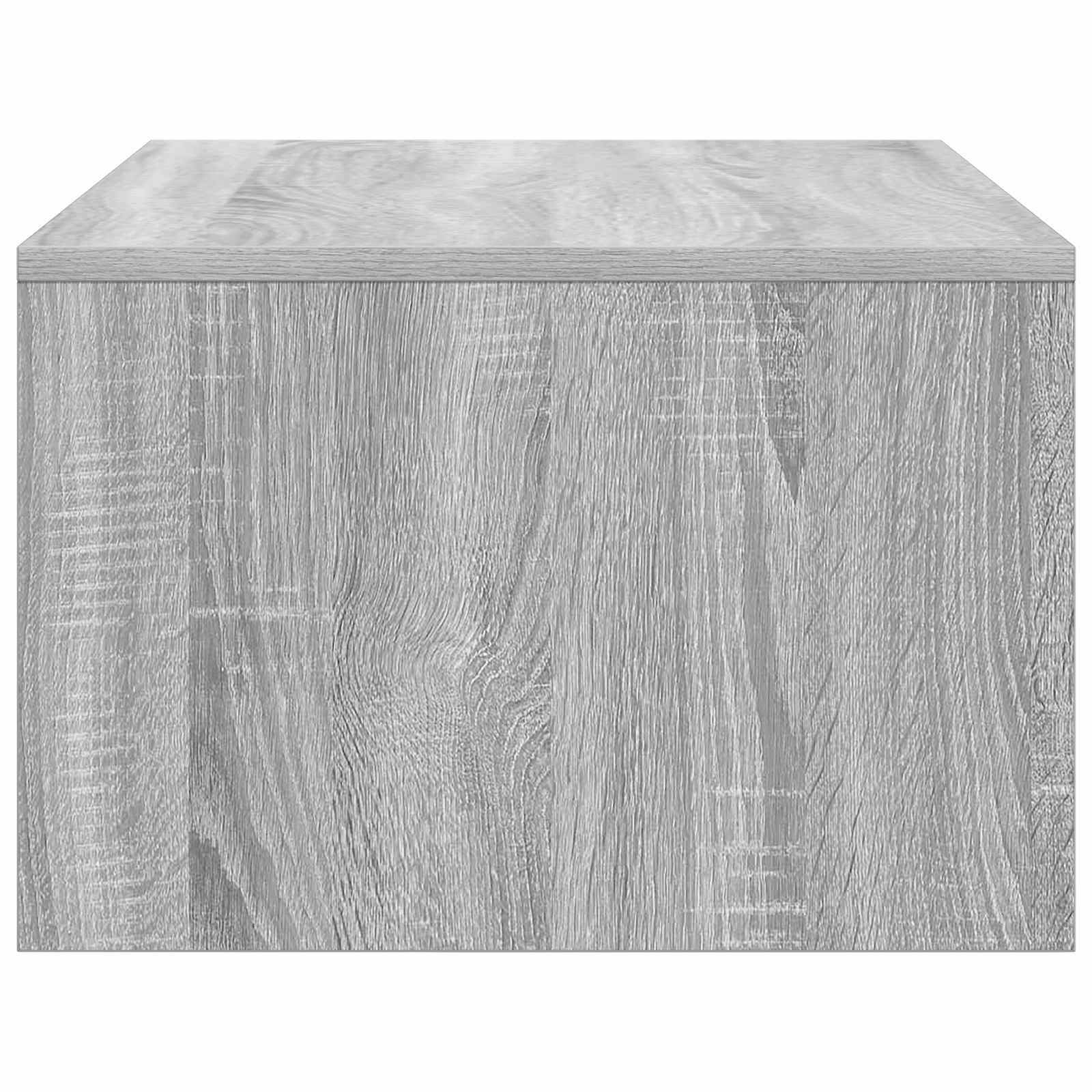 vidaXL Biurko montowane na ścianie Szary Sonoma 80 x 45 x 30 cm