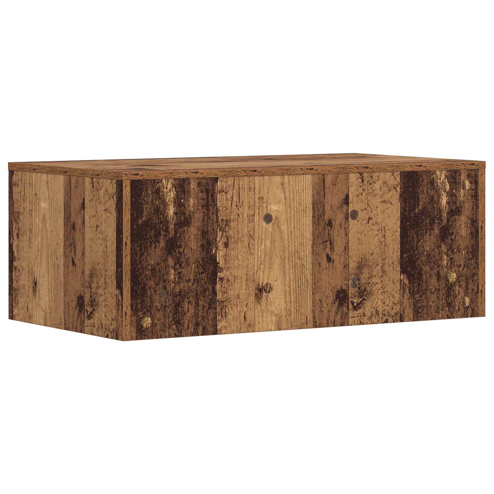 vidaXL Biurko montowane na ścianie Stare drewno 80 x 45 x 30 cm