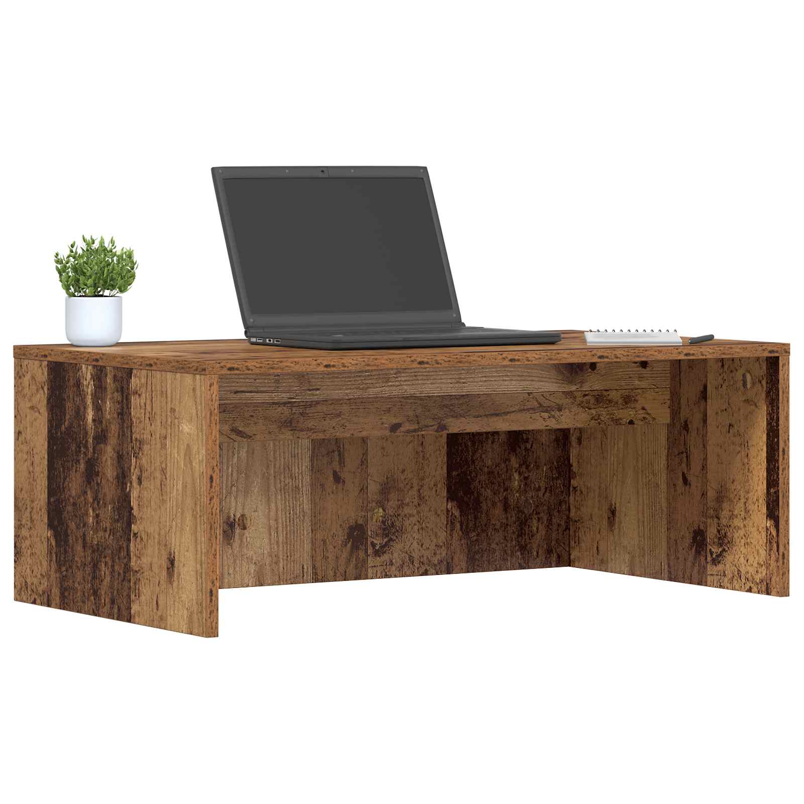 vidaXL Biurko montowane na ścianie Stare drewno 80 x 45 x 30 cm