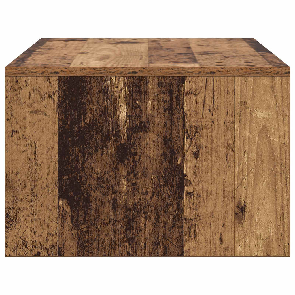 vidaXL Biurko montowane na ścianie Stare drewno 80 x 45 x 30 cm