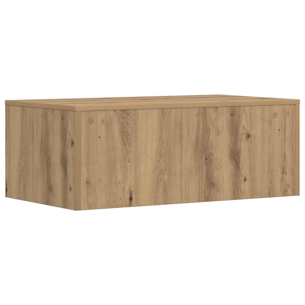 vidaXL Biurko montowane na ścianie Dąb rzemieślniczy 80 x 45 x 30 cm