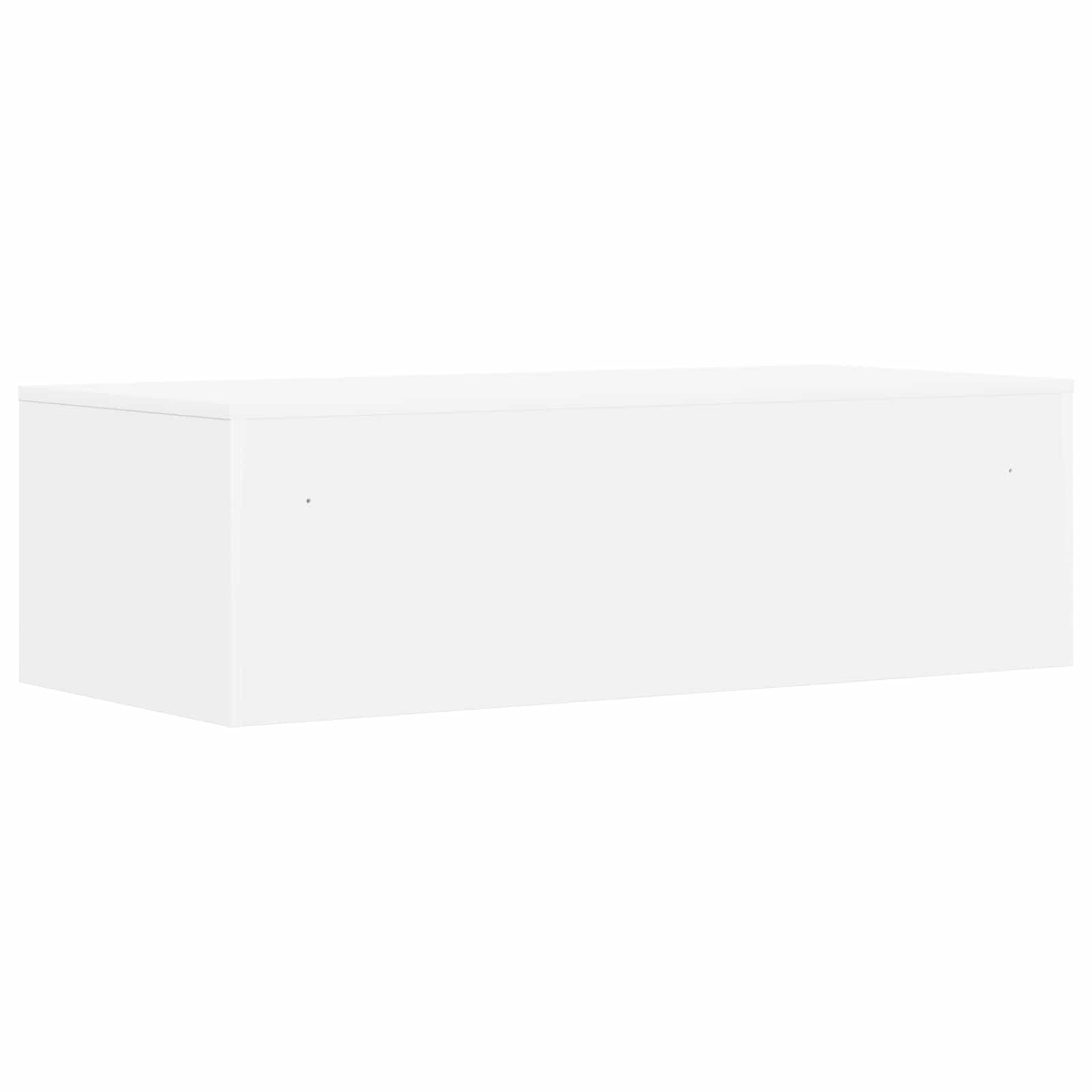 vidaXL Biurko montowane na ścianie Biały 100 x 45 x 30 cm
