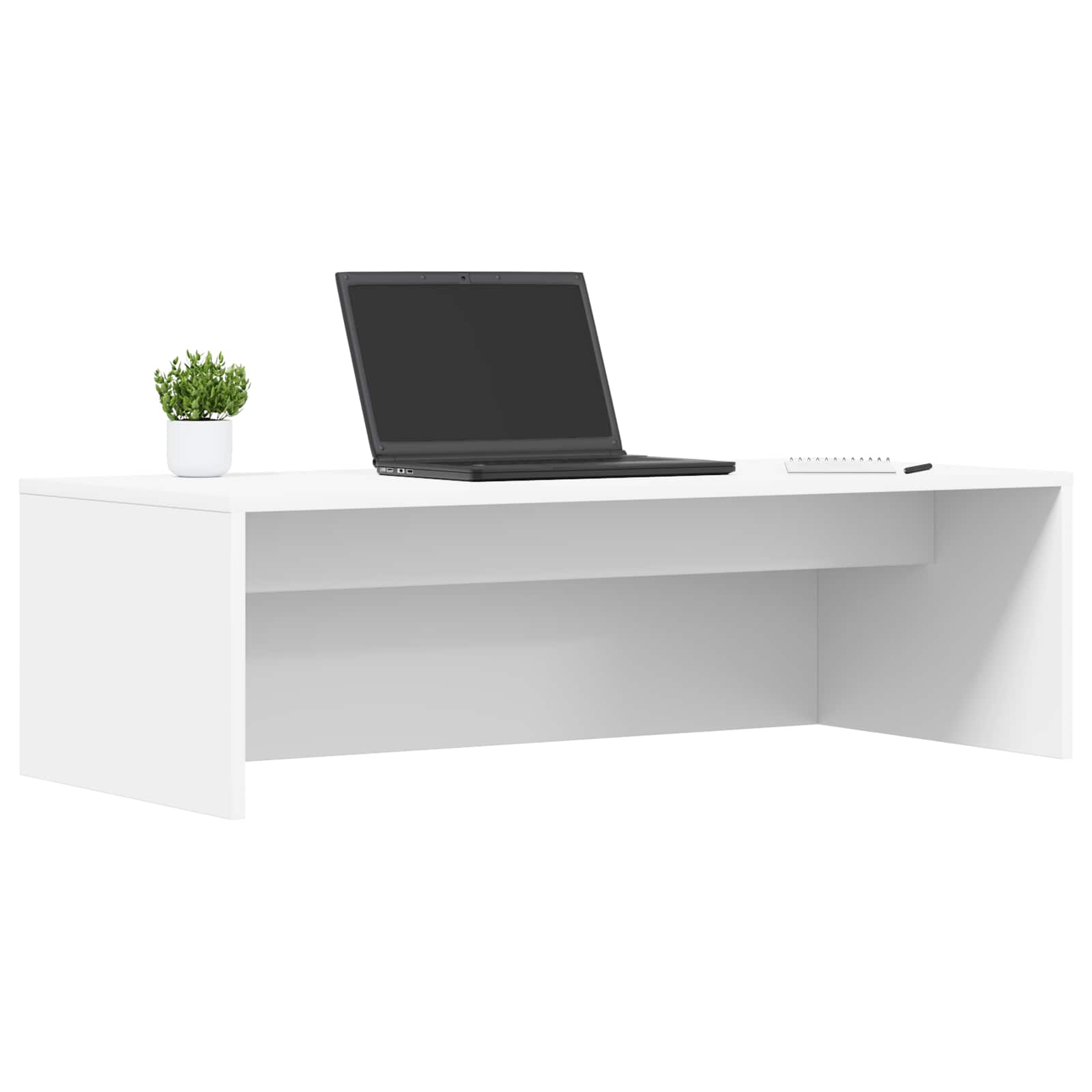 vidaXL Biurko montowane na ścianie Biały 100 x 45 x 30 cm