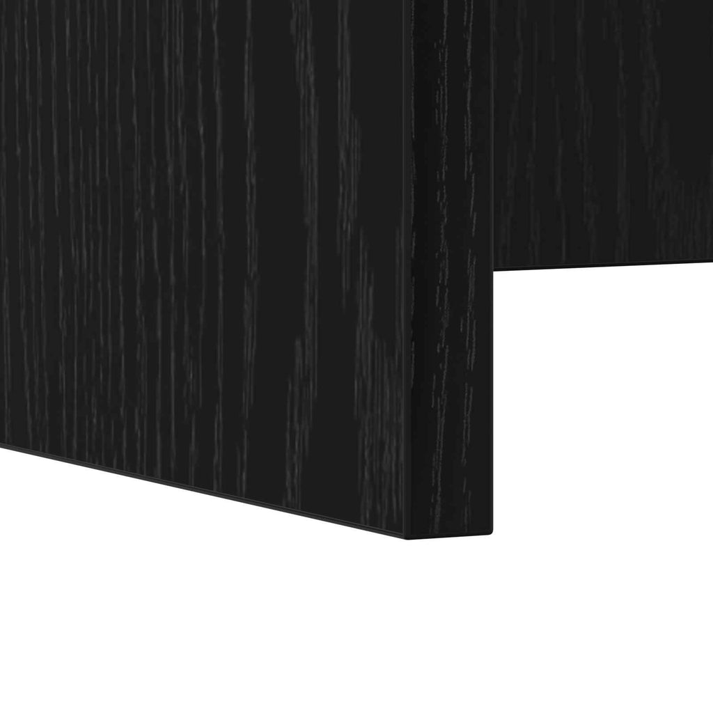 vidaXL Biurko montowane na ścianie Czarny Dąb 100 x 45 x 30 cm