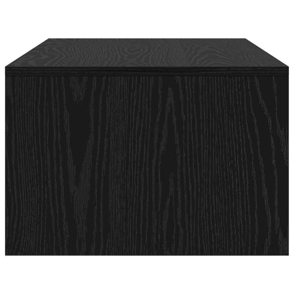 vidaXL Biurko montowane na ścianie Czarny Dąb 100 x 45 x 30 cm