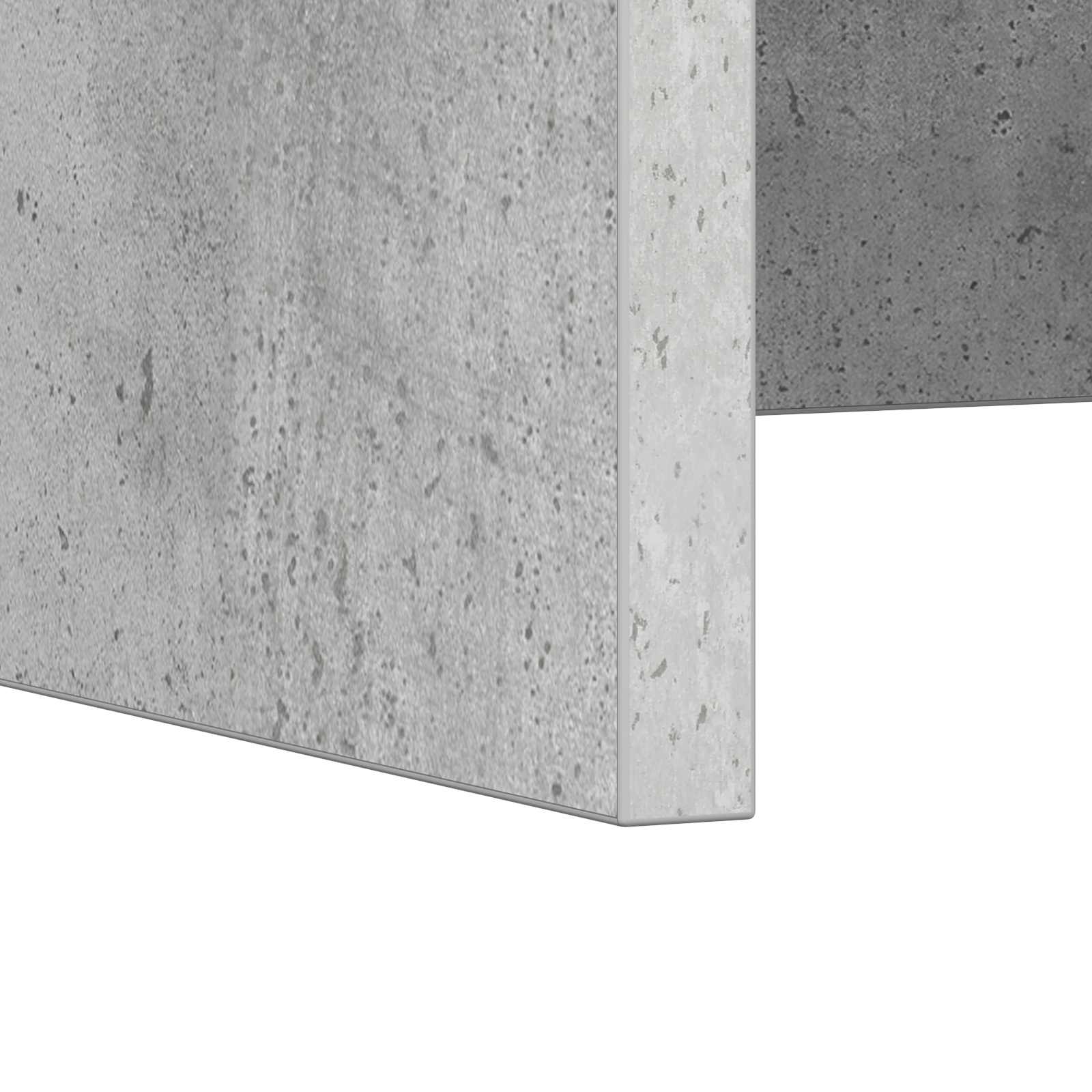 vidaXL Biurko montowane na ścianie Betonowy szary 100 x 45 x 30 cm