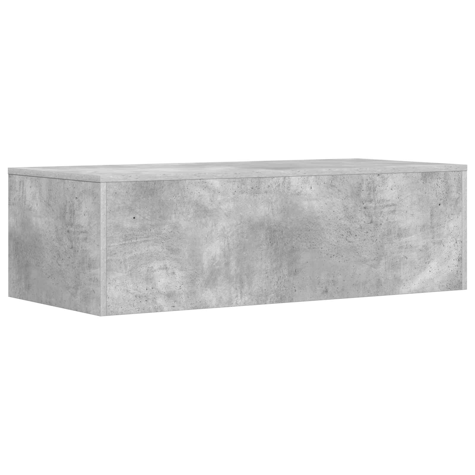 vidaXL Biurko montowane na ścianie Betonowy szary 100 x 45 x 30 cm