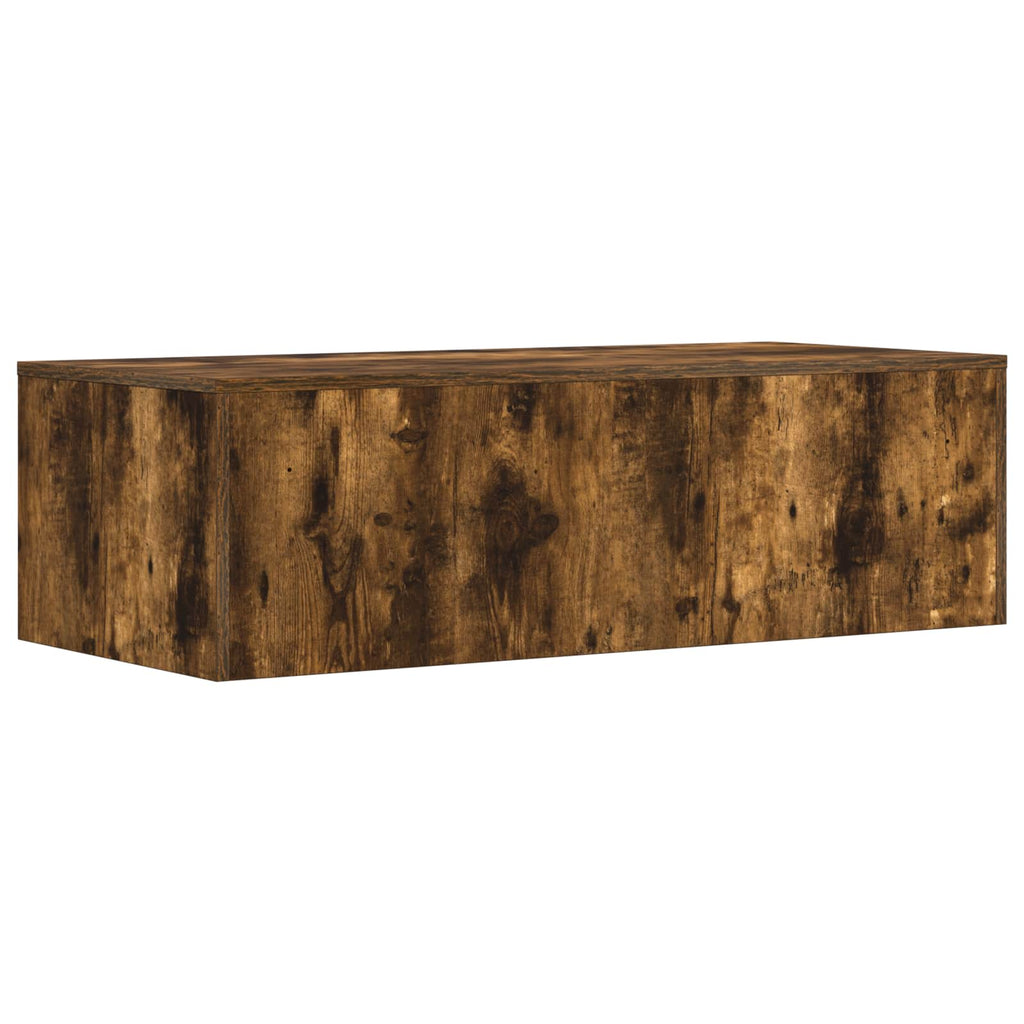 vidaXL Biurko montowane na ścianie Dąb wędzony 100 x 45 x 30 cm